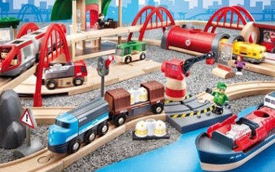 Trenini per bambini in legno di betulla e faggio