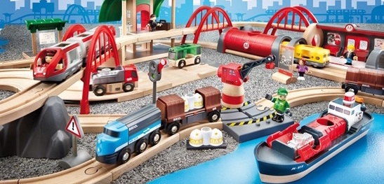 Trenini per bambini in legno di betulla e faggio